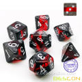 Bescon Mineral Rocks Gem Vines Polyhedral D&D Dice Set من 7 ، لعبة RPG لعب لعبة Dice 7pcs مجموعة